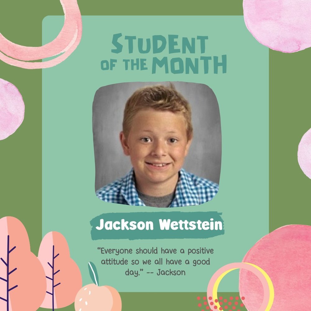 Student of the Month (3 6) Bowbells Public School